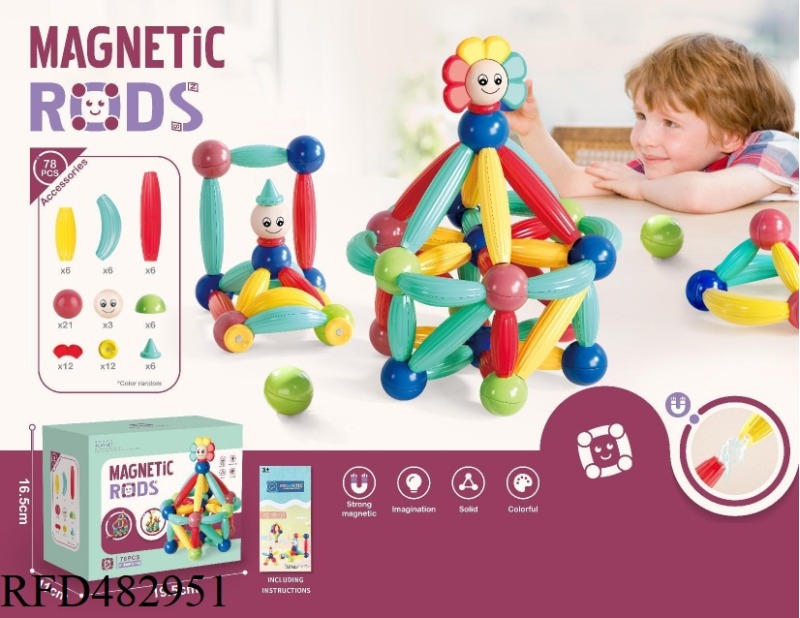 MAGNETIC BAR 78PCS