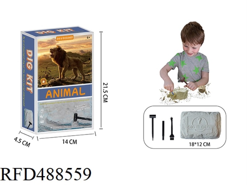 ARCHAEOLOGICAL BIG FOSSIL ANIMAL KIT