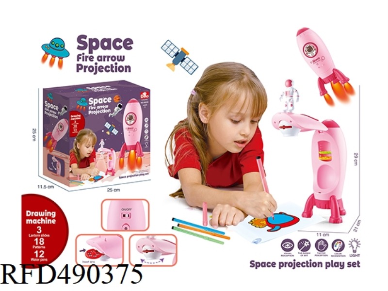 SPACE ROCKET PROJECTION PAINTING MACHINE