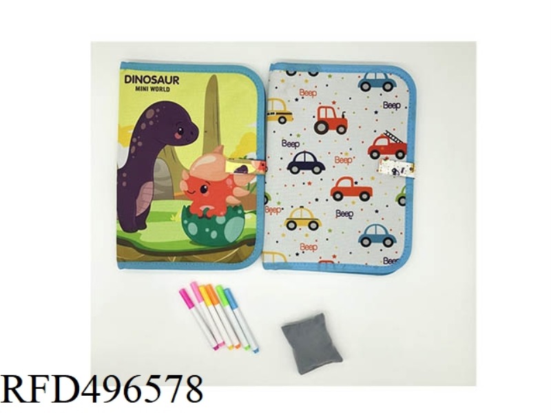 2 TYPES OF PAINTING BOOKS WITH 6 PAGES AND 10 SIDES (INCLUDING 1 TRANSPARENT PAGE) ARE EQUIPPED WITH