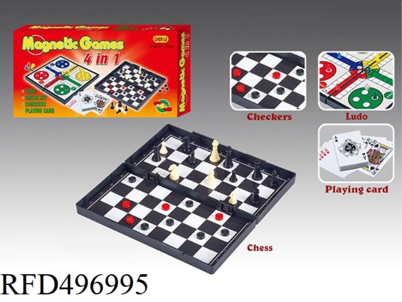 4 IN 1 MAGNETIC GAME CHESS