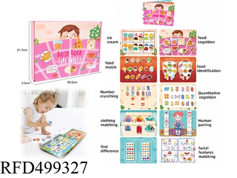 LIFE QUIET BOOK BUSY BOOK VELCRO PASTE