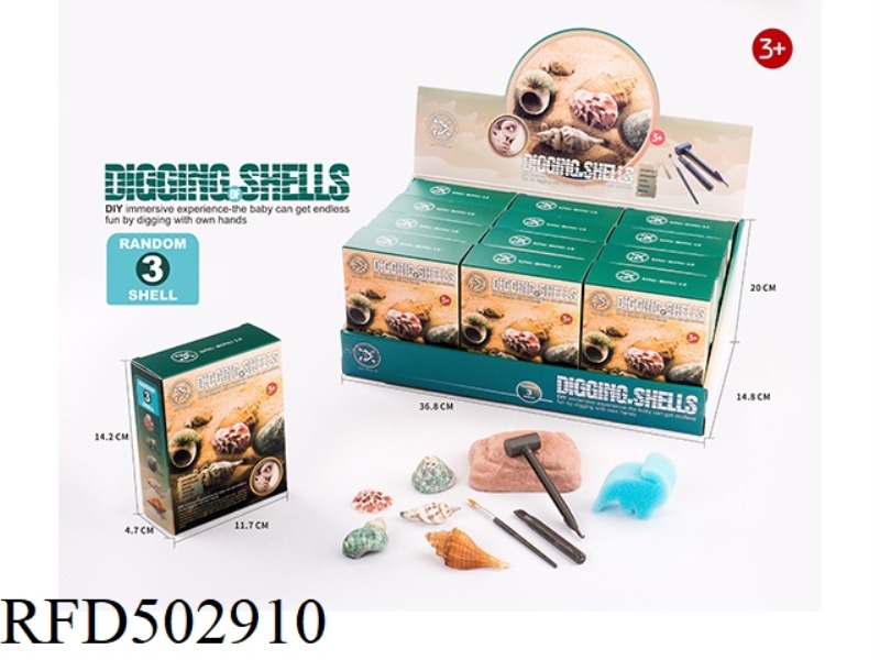 STATIC EDUCATIONAL TOYS (SHELLS) 12PCS