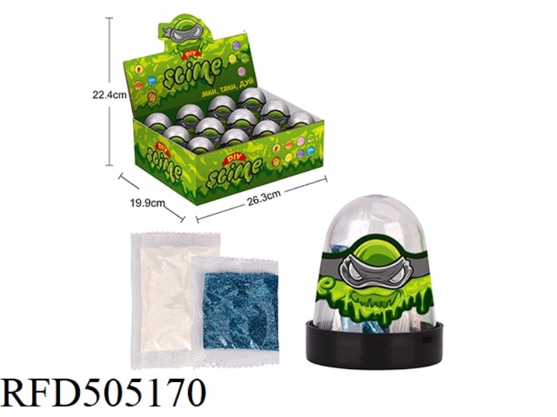 NINJA GLOW-IN-THE-DARK WOBBLE 12PCS