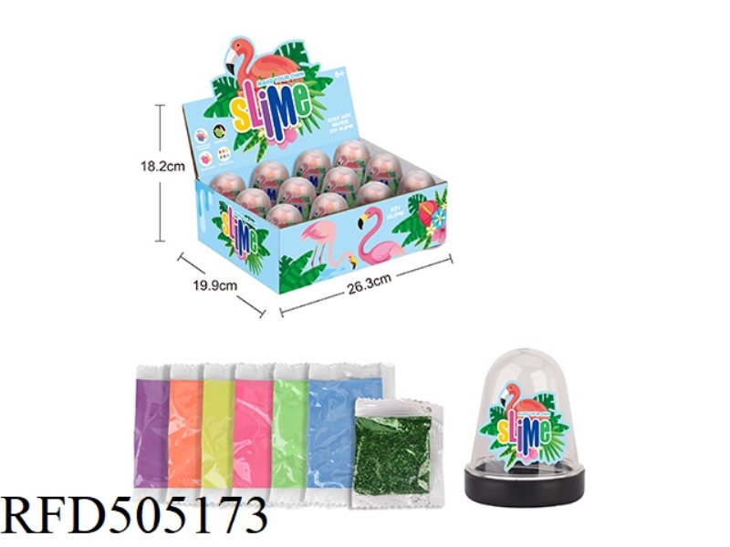 FLAMINGOS FLUORESCENT WOBBLE 12PCS