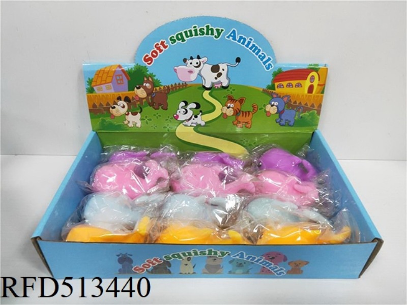 SOFT GLUE DOLPHIN VENT TOY 12PCS