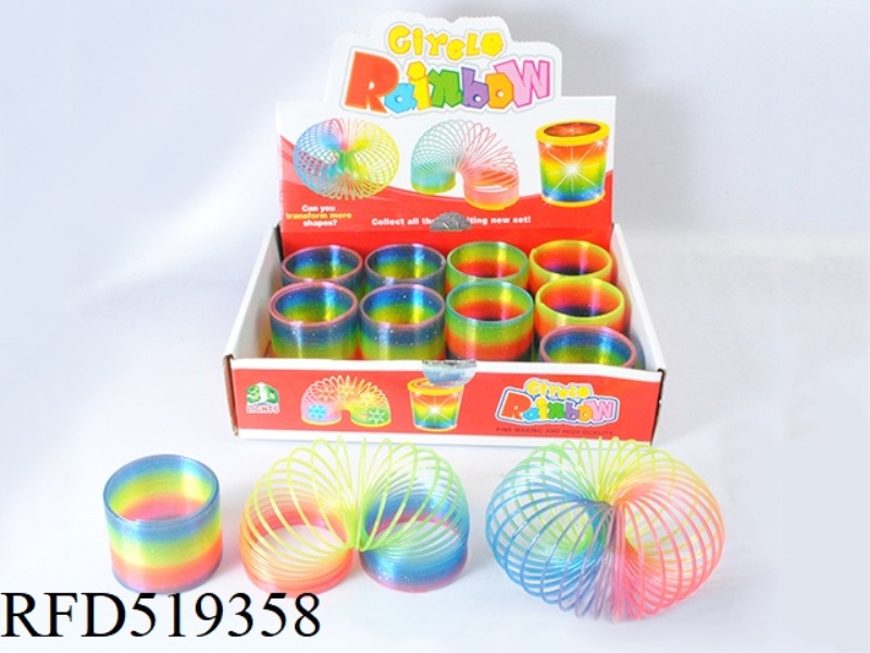 FLASH POINT TRANSPARENT RAINBOW RING (12 PCS)