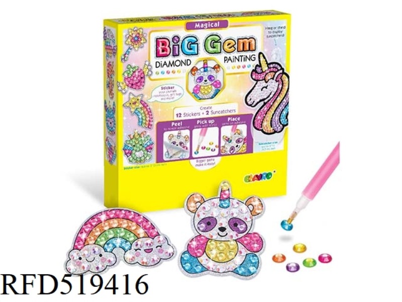 DIAMOND CASUAL STICKERS - MAGIC COLLECTION OF GREAT GEMS
