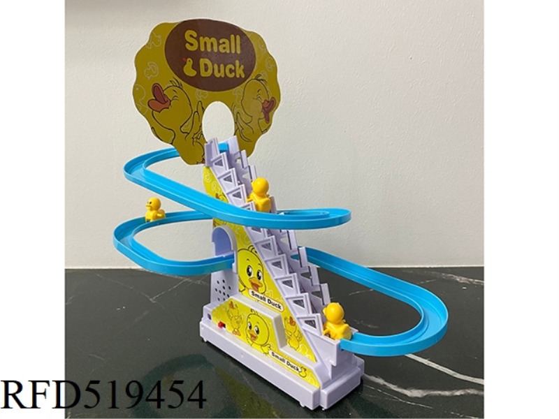 LITTLE YELLOW DUCK CLIMBING STAIRS 3PC DUCK