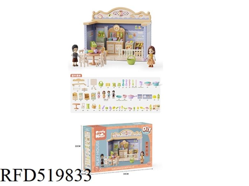 DIY SINGLE LEVEL KITCHEN SET WITH BILLBOARD