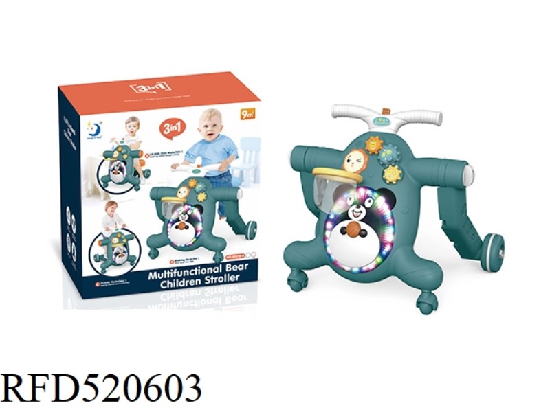 3-IN-1 BABY WALKER/WITH LIGHTS AND MUSIC
