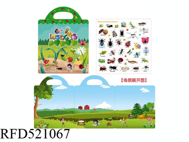 DIY FUN STICKERS QUIET BOOK-INSECTS