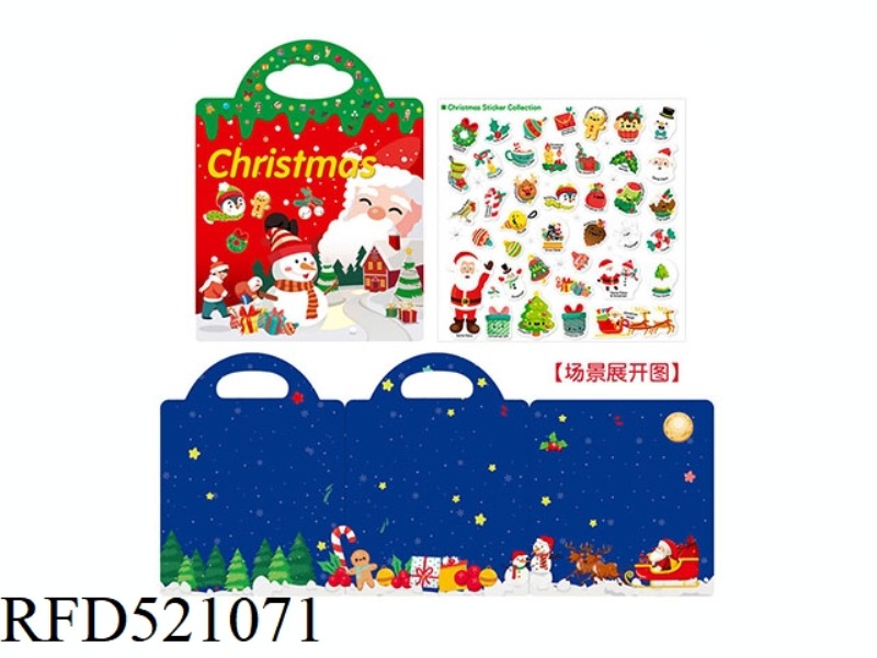 DIY FUN STICKERS QUIET BOOK-CHRISTMAS