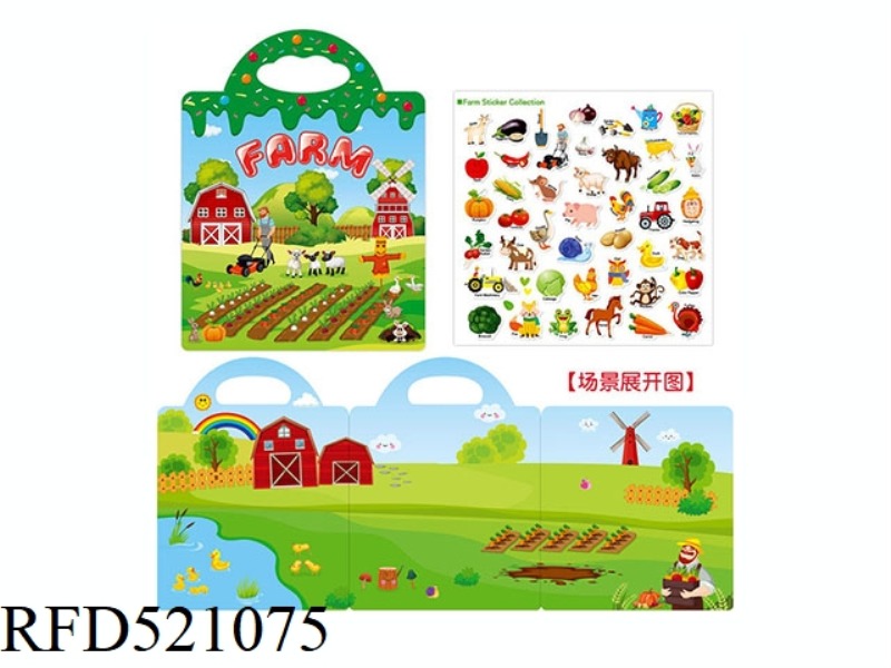 DIY FUN STICKERS QUIET BOOK-FARM