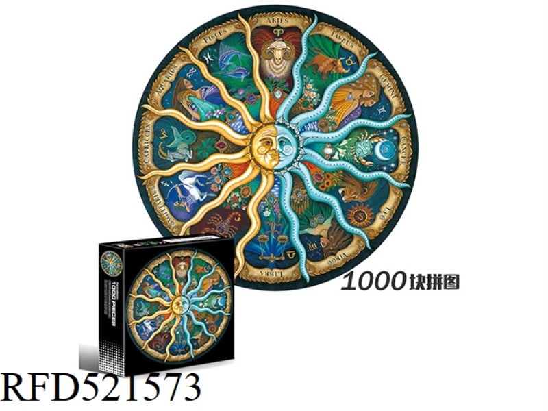 1000 circular puzzles-zodiac