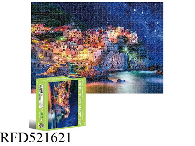 2000 square puzzles-five fishing villages in the star sky