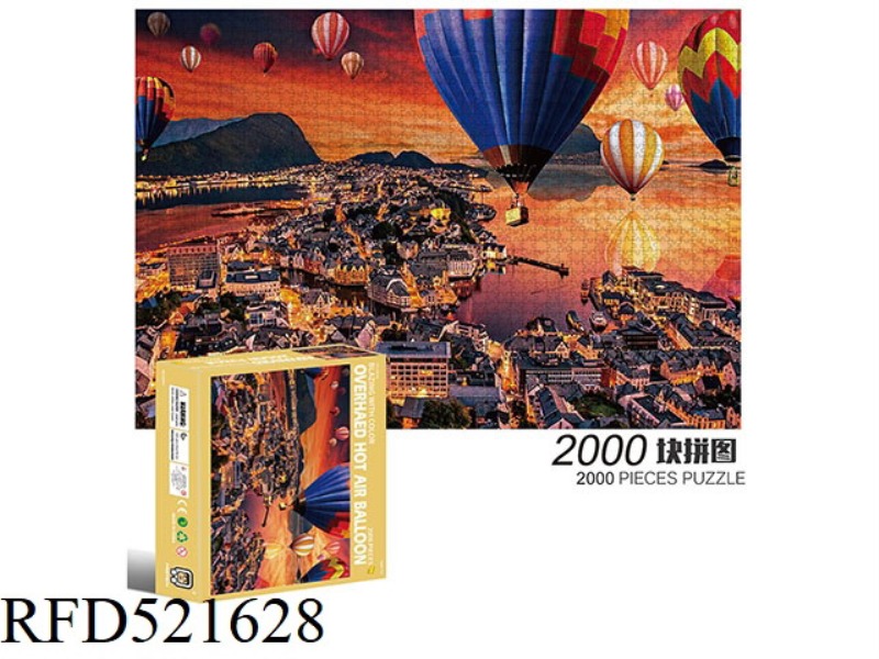 2000 square puzzles-hot air balloons