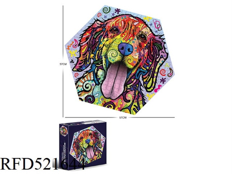 500 hexagons-Rainbow Dogs