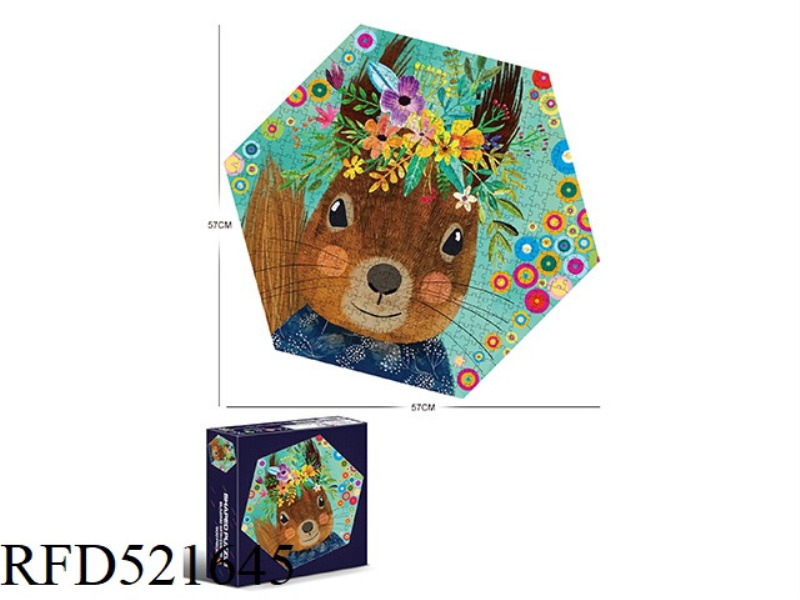 500 hexagons-squirrels