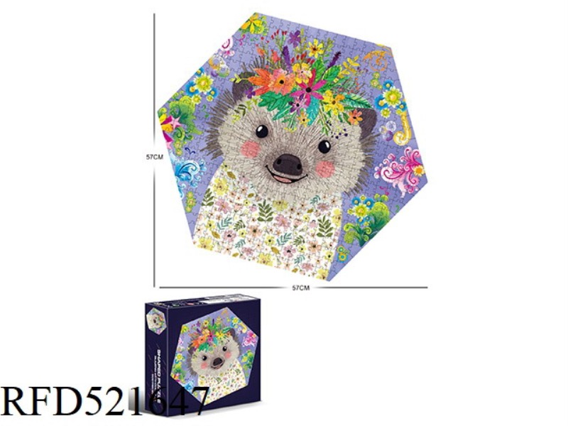 500 hexagons-hedgehogs
