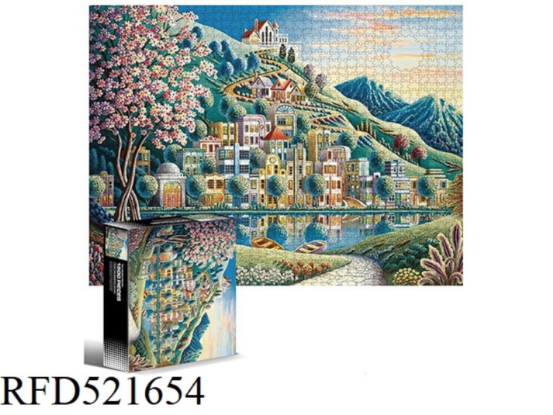 1500 square puzzles-Lakeside Garden