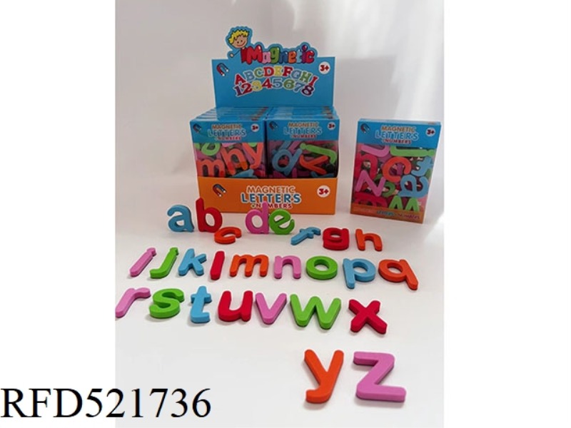 EVA MAGNETIC SHEET 12PCS IN LOWERCASE ENGLISH LETTERS