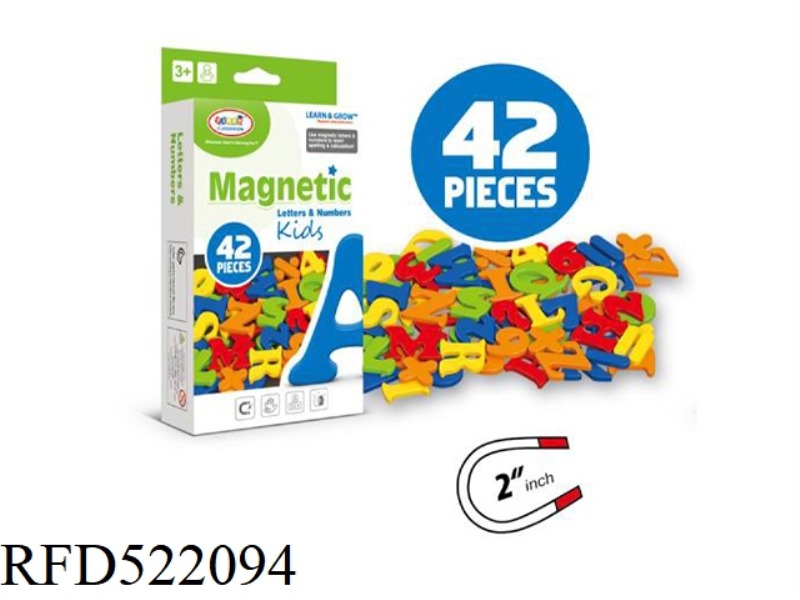 MAGNETIC ALPHANUMERIC CARD HEAD BOX ZHUANG (2 INCHES)42PCS