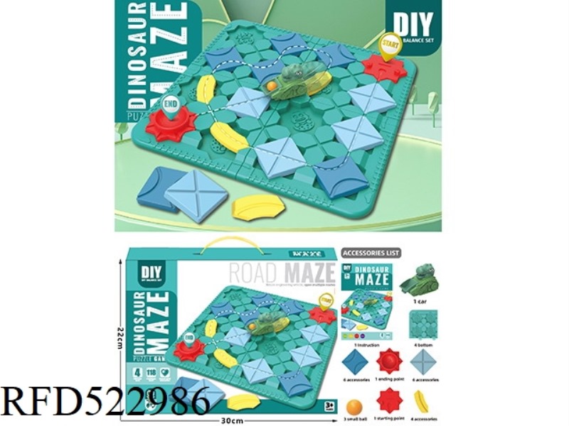 DINOSAURS BUILD MAZES