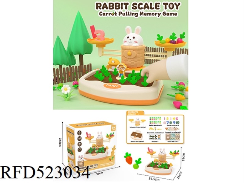 PULL THE RADISH RABBIT BALANCE