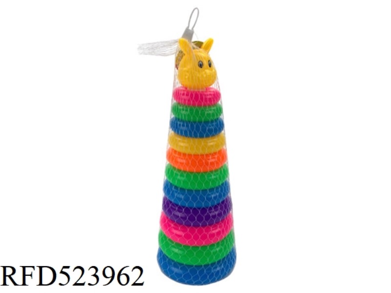 ENGLISH ALPHABET RAINBOW COLLAR RABBIT
