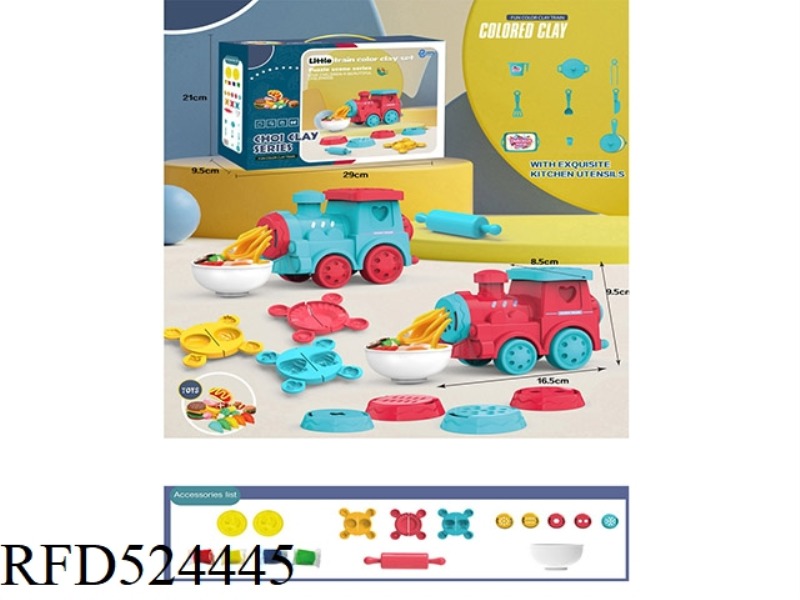 TRAIN COLOR CLAY SET