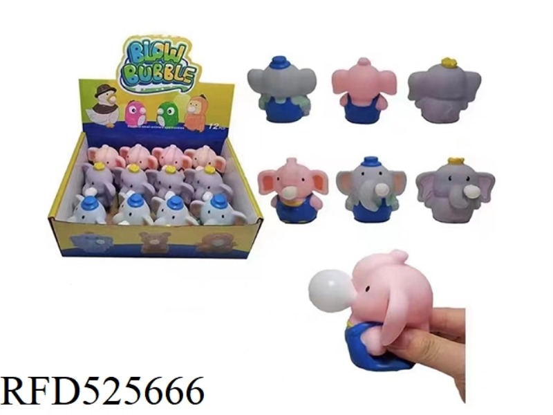 TWELVE BUBBLE SPITTING ELEPHANTS