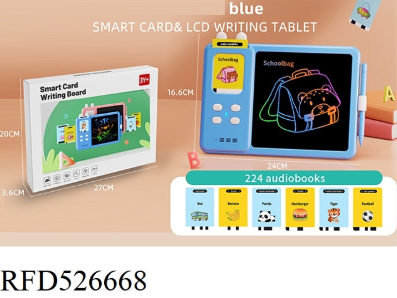 BLUE 112 CARDS 224 SIDES OF CONTENT RABBIT PAINTING HANDWRITING BOARD EDUCATIONAL EARLY CHILDHOOD ED