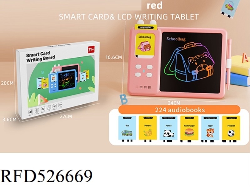 PINK 112 CARDS 224 SIDES OF CONTENT RABBIT PAINTING HANDWRITING BOARD EDUCATIONAL EARLY CHILDHOOD ED