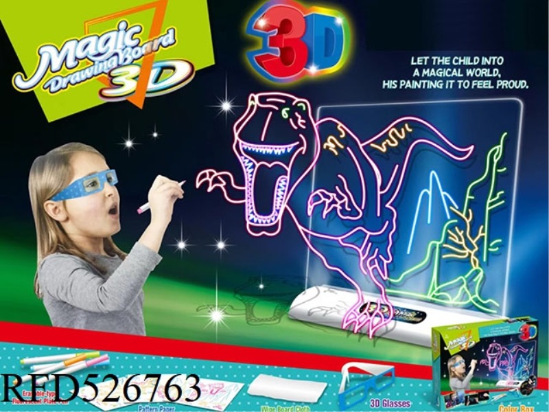 3D DRAWING BOARD (ENGLISH) DINOSAUR EDITION