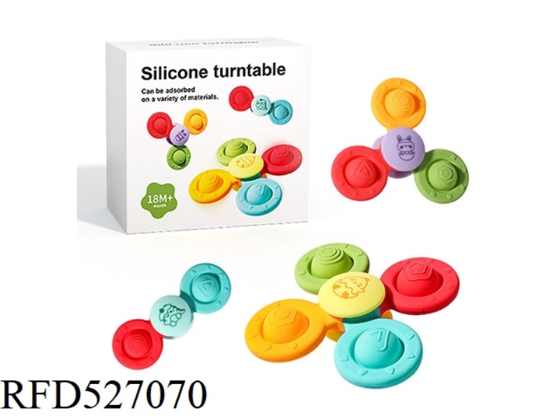 ALL SILICONE FIDGET SPINNER SPIN FUN SET