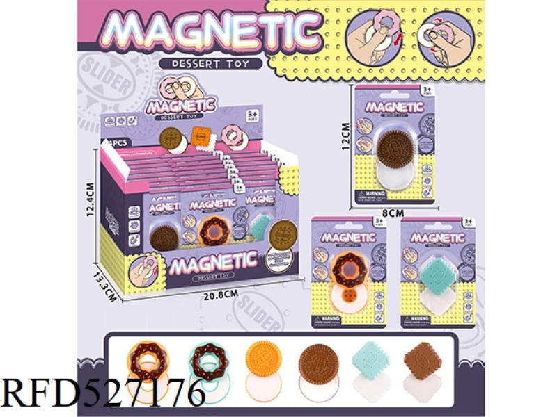 MAGNETIC FINGERTIP SLIDER PRESSURE RELIEF TOY (24PCS)