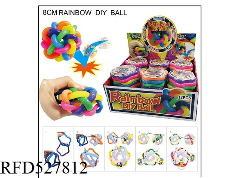 DIY RAINBOW BALLS 12PCS