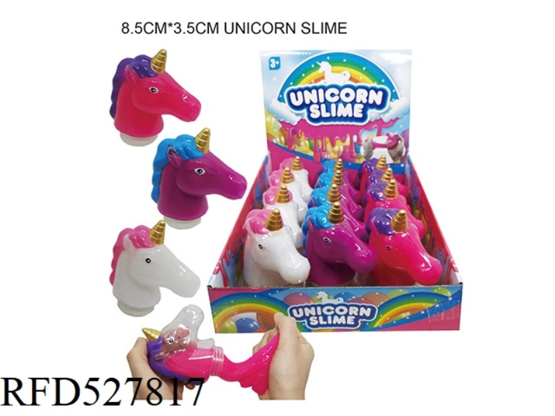 UNICORN STYLING BOTTLE SLIME 12PCS