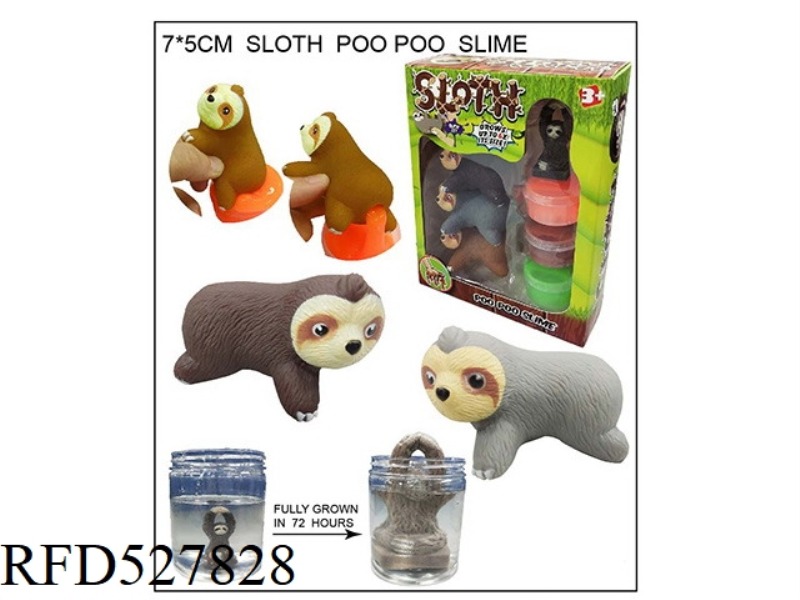 THREE SLOTHS SNIFFLE