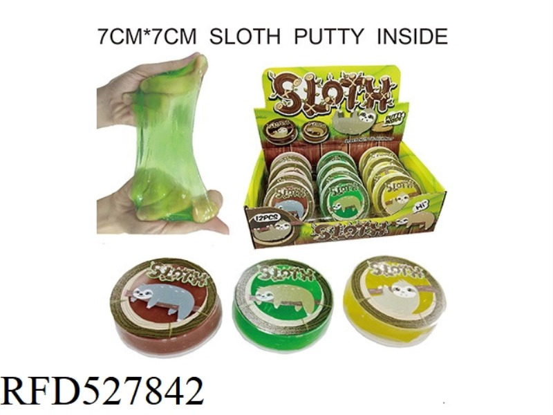 SLOTH ROUND FLAT BOTTLE 12PCS