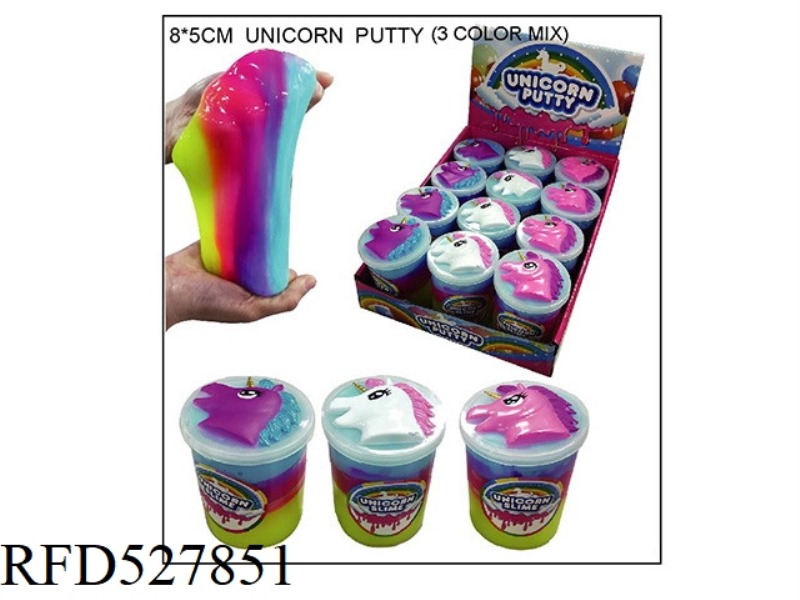 ONE-HORSE THREE-COLOR JUMBO BOTTLE PUTTY 12PCS