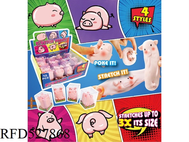 STRETCH PIG PVC COLOR BOX 12PCS