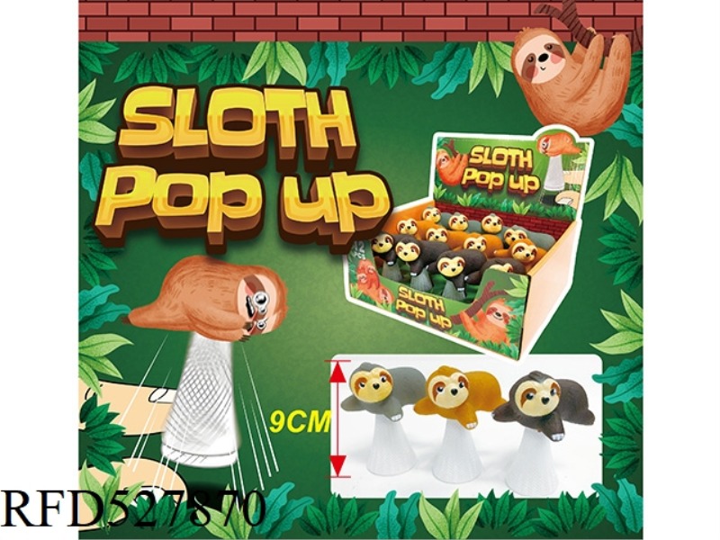 BOUNCE SLOTH COLOR BOX (WITH LIGHTS) 12PCS
