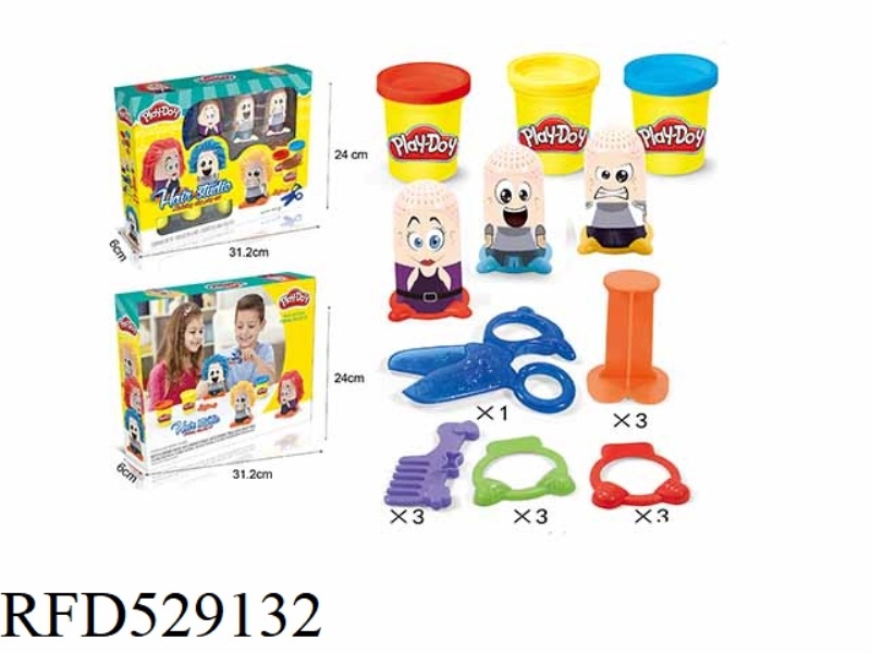 CARTOON CHARACTER COLOR CLAY SET