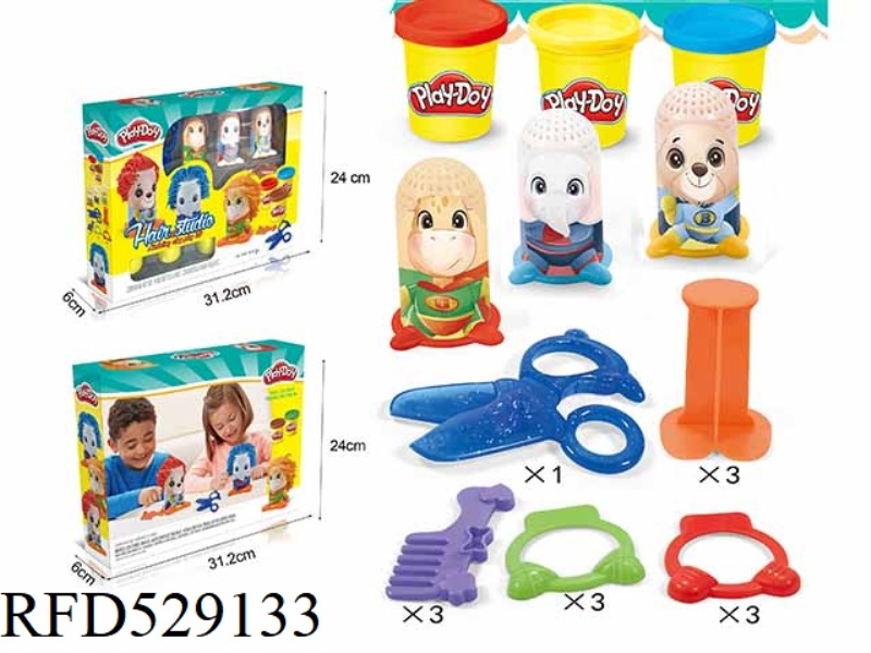 CARTOON CHARACTER COLOR CLAY SET