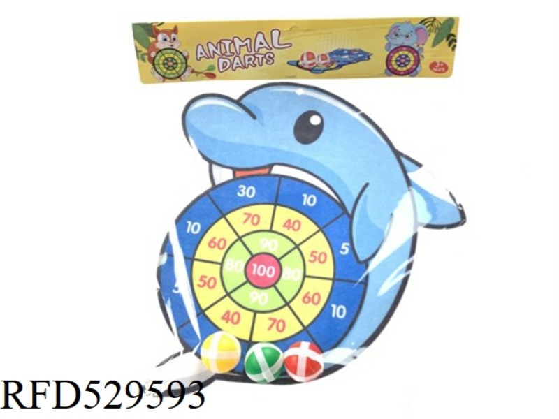 CARTOON ANIMAL CLOTH STICKS DART TARGETS