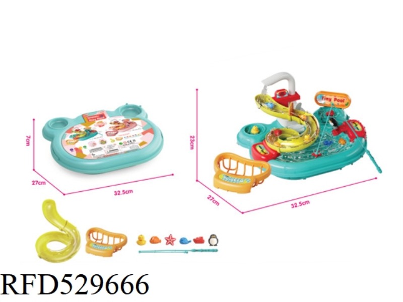 ELECTRIC WATER OUT CHILDREN'S WATER PARK TOYS BLUE