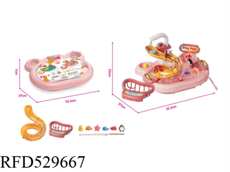 ELECTRIC WATER OUT CHILDREN'S WATER PARK TOYS PINK