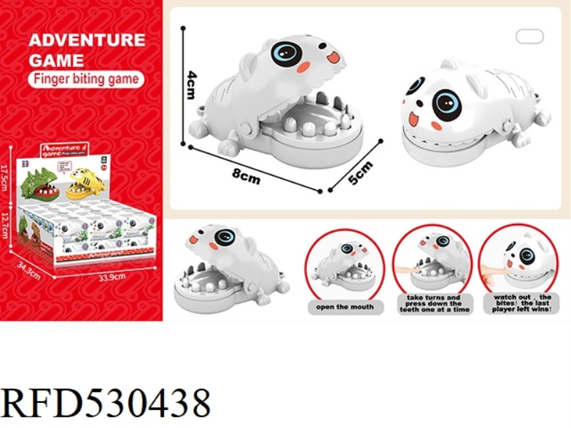 ENGLISH VERSION BITING HAND MINI WHITE BEAR 24PCS